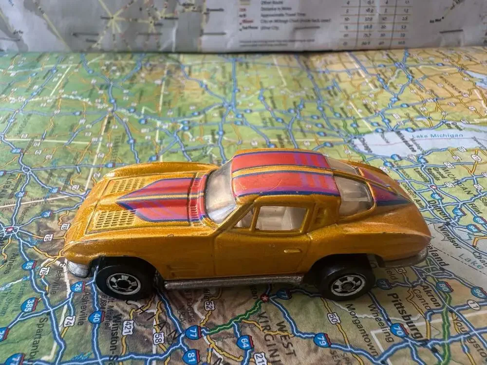 VINTAGE 1979 Hot Wheels Hi-Rakers ‘63 Chevrolet Corvette Split Window Coupe Gold